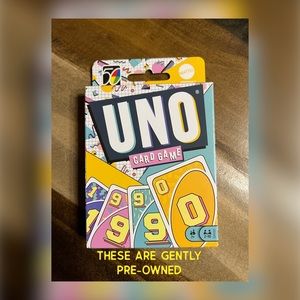 Mattel Uno 1990s 90s Retro Version Family Card Game #3 of 5 in Series